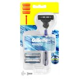 Бритва безопасная с 2 сменными кассетами Start Mach3 Gillette/Жиллетт