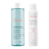 1X Вода мицеллярная для жирной кожи, склонной к акне Cleanance Avene/Авен 400мл + 1X Вода термальная Avene/Авен 300мл