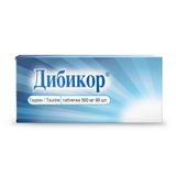 Дибикор таблетки 500мг 90шт Дибикор таблетки 500мг 90шт