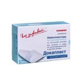 Лейкопластырь антимикробный стерильный с мирамистином Докапласт 6х10см 25шт Лейкопластырь антимикробный стерильный с мирамистином Докапласт 6х10см 25шт