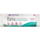 Вата гигиеническая нестерильная Клинса 100г Вата гигиеническая нестерильная Клинса 100г