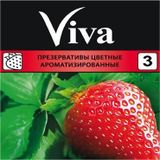 Презервативы цветные ароматизированные Viva/Вива 3шт Презервативы цветные ароматизированные Viva/Вива 3шт