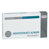 Монтелукаст-Алиум таблетки п/о плен. 10мг 30шт Монтелукаст-Алиум таблетки п/о плен. 10мг 30шт