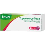 Торасемид-Тева таблетки 10мг 30шт Торасемид-Тева таблетки 10мг 30шт
