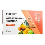 Резинка жевательная без сахара Тропик ABC Healthy Food таблетки 1,42г 12шт