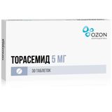 Торасемид таблетки 5мг 30шт Торасемид таблетки 5мг 30шт