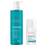 1X Гель для лица очищающий матирующий Cleanance Avene/Авен фл. 400мл + 1X Концентрат для проблемной кожи склонной к акне интенсивный Comedomed+ Cleanance Avene/Авен фл. 30мл