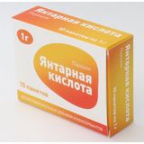 Янтарная кислота порошок пак. 1г 10шт Янтарная кислота порошок пак. 1г 10шт