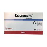 Кьюпинекс таблетки п/о плён. 300мг 60шт Кьюпинекс таблетки п/о плён. 300мг 60шт