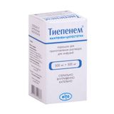 Тиепенем порошок для приг. раствора для инфузий фл. 500мг+500мг 20мл