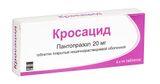 Кросацид таблетки кишечнорастворимые, покрытые оболочкой 20мг 28шт Кросацид таблетки кишечнорастворимые, покрытые оболочкой 20мг 28шт