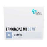 Гликлазид МВ таблетки с модифицированным высвобождением 60мг 30шт