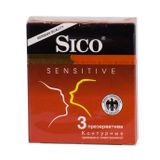 Презервативы контурные сверхчувствительные Sensitive Sico/Сико 3шт Презервативы контурные сверхчувствительные Sensitive Sico/Сико 3шт
