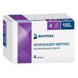 Флуконазол-Вертекс капсулы 150мг 4шт Флуконазол-Вертекс капсулы 150мг 4шт
