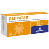 Депратал таблетки кишечнорастворимые, покрытые пленочной оболочкой 60мг 28шт Депратал таблетки кишечнорастворимые, покрытые пленочной оболочкой 60мг 28шт