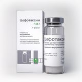 Цефотаксим порошок для приг. раствора для в/в и в/м введ. 1000мг 50шт Цефотаксим порошок для приг. раствора для в/в и в/м введ. 1000мг 50шт