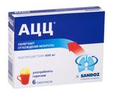 Ацц гранулы для приг. раствора для приема внутрь 600мг 6шт