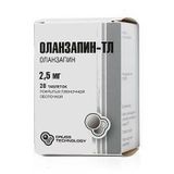 Оланзапин-ТЛ таблетки п/о плен. 2,5мг 28шт