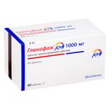 Глюкофаж Лонг таблетки с пролонгированным высвобождением 1000мг 60шт