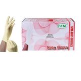 Перчатки латексные нестерильные текстурированные неопудренные цвет натуральный SFM 100шт р.L
