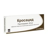 Кросацид таблетки кишечнорастворимые, покрытые оболочкой 40мг 28шт Кросацид таблетки кишечнорастворимые, покрытые оболочкой 40мг 28шт
