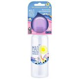 Бутылочка для кормления с соской молочной из силикона медленный поток от 6 мес. Мал Мала Меньше 250мл (КК1095)