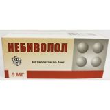 Небиволол таблетки 5мг 60шт Небиволол таблетки 5мг 60шт