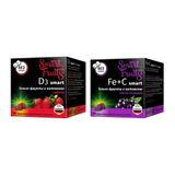 1X Железо+Витамин С Смарт вкус фруктовый без сахара с 3+ лет Smart Fruits/Смарт Фрутс пастилки жевательные 2,5г 60шт + 1X Д3 Смарт Smart Fruits/Смарт Фрутс пастилки жевательные 2,5г 60шт 1X Железо+Витамин С Смарт вкус фруктовый без сахара с 3+ лет Smart Fruits/Смарт Фрутс пастилки жевательные 2,5г 60шт + 1X Д3 Смарт Smart Fruits/Смарт Фрутс пастилки жевательные 2,5г 60шт