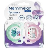 Пустышка силиконовая Mammelan/Маммелан 0-6 месяцев 2шт