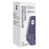 Вальпроевая кислота таблетки с пролонгированным высвобождением п/о плен. 300мг 100шт