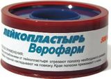 Лейкопластырь в пластмассовой упаковке Верофарм 3х500см Лейкопластырь в пластмассовой упаковке Верофарм 3х500см