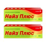 2Х Найз Плюс гель для наружного применения 0,25мг/г+50мг/г+100мг/г+10мг/г 100г 2Х Найз Плюс гель для наружного применения 0,25мг/г+50мг/г+100мг/г+10мг/г 100г