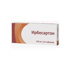 Ирбесартан таблетки п/о плен. 150мг 14шт Ирбесартан таблетки п/о плен. 150мг 14шт