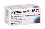 Курантил N25 таблетки п/о плен. 25мг 120шт