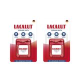2Х Нить зубная вощеная прочная с фторидом Dental Tape Lacalut/Лакалют 30м