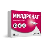 Милдронат капсулы 250мг 20шт Милдронат капсулы 250мг 20шт