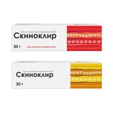 1X Скиноклир крем для наружного применения 20% 30г + 1X Скиноклир гель для наружного применения 15% 30г 1X Скиноклир крем для наружного применения 20% 30г + 1X Скиноклир гель для наружного применения 15% 30г