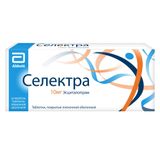 Селектра таблетки п/о плен. 10мг 28шт Селектра таблетки п/о плен. 10мг 28шт