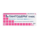 Пантодерм Плюс крем для наружного применения 5%+0,776% 30г Пантодерм Плюс крем для наружного применения 5%+0,776% 30г