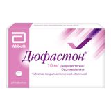 Дюфастон таблетки, покрытые пленочной оболочкой 10мг 20шт Дюфастон таблетки, покрытые пленочной оболочкой 10мг 20шт