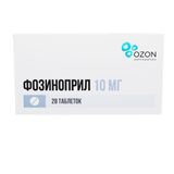 Фозиноприл таблетки 10мг 28шт