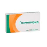 Глимепирид таблетки 2мг 30шт Глимепирид таблетки 2мг 30шт