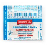 Лейкопластырь бактерицидный на нетканой основе Master Uni/Мастер Юни 38х38мм Лейкопластырь бактерицидный на нетканой основе Master Uni/Мастер Юни 38х38мм