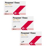 3Х Розулип плюс капсулы 20мг+10мг 30шт