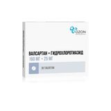 Валсартан+Гидрохлоротиазид таблетки п/о плен. 160мг+25мг 30шт Валсартан+Гидрохлоротиазид таблетки п/о плен. 160мг+25мг 30шт