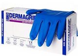 Перчатки смотровые нестерильные сверхпрочные синие High Risk Dermagrip/Дермагрип 50шт р.L