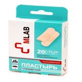 Пластырь бактерицидный полимерный стандартный MLAB 20шт Пластырь бактерицидный полимерный стандартный MLAB 20шт