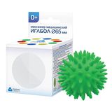 Массажер медицинский иглобол зеленый d-65мм Альпина Пласт