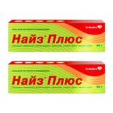 2Х Найз Плюс гель для наружного применения 0,25мг/г+50мг/г+100мг/г+10мг/г 50г