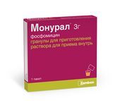 Монурал гранулы для приготовления раствора для приема внутрь 3000мг